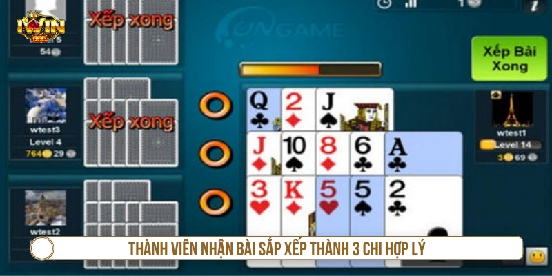 Thành viên nhận bài xong sắp xếp thành 3 chi hợp lý 