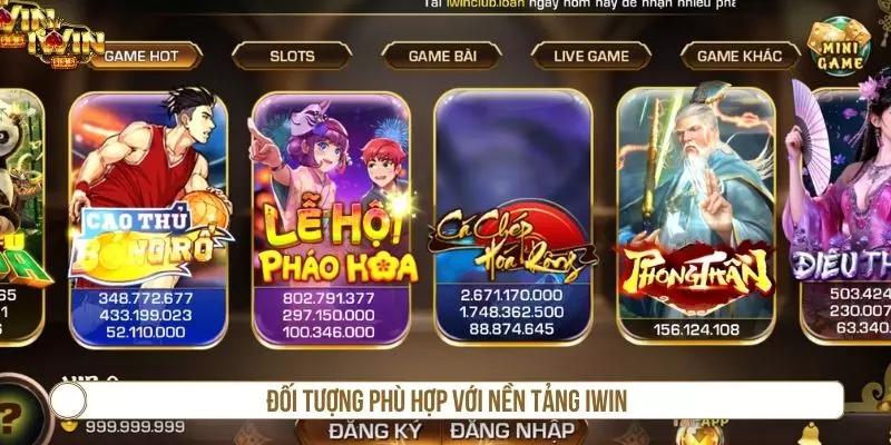 Nhóm người dùng phù hợp với nền tảng IWIN